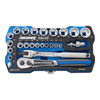 Kincrome 1/4 & 3/8 Dr Lok-On Hand Socket Set Metric 26pce