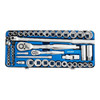 Kincrome 1/4 & 1/2 Dr Std Hand Socket Set Metric & Imperial 52pce