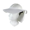 Maxisafe Hard Hat Brim W/ Neck Flap White