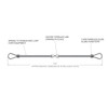 Minsup Safety Whipcheck - Steel - Hose To Hose - Galvanised - 3/8” - 1/1-4” - S