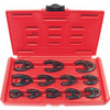 KC Tools 5/16-1” 3/8 & 1/2 Dr Impact Crows Foot Spanner Set Imperial 12pce