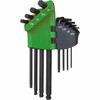 Sidchrome Ballpoint Long Hex Key Wrench Set Imperial 8pce