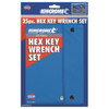 Kincrome Imperial & Metric Hex Key Wrench Set 25pce