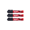 Milwaukee Inkzall Black Large Chisel Tip Marker 3pk