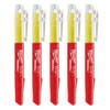 Milwaukee Inkzall Yellow Jobsite Highlighters 5pk