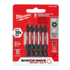 Milwaukee SHOCKWAVE 50mm (2”) Phillips #2 Impact Driver Bit 5pk