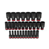 Milwaukee Shockwave 8-36mm 1/2 Dr 6pt Deep Impact Socket Set Metric 29pce
