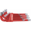 KC Tools Long Ball Point Hex Key Set Imperial 13pce