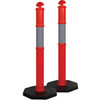 Hi-Vis Orange Bollard With 6kg Rubber Base