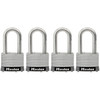 Master Lock S/Steel Laminated 44mm With 38mm Long Shackle 4pk