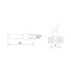 Alpha 28mm Cross Hole Countersink