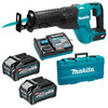 Makita 40V Max BRUSHLESS Recipro Saw - Includes 2 x 4.0Ah Batteries. Single Port Rapid Charger & Carry Case