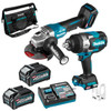 Makita 2 Piece BRUSHLESS Combo Kit - TW001GZ. GA013GZ. 2x BL4040. DC40RA & TOTE BAG (832319-7)