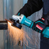 Makita 18Vx2 BRUSHLESS AWS 230mm Angle Grinder. Paddle Switch. Kick Back Detection. Electric Brake. Anti-Vib Handle & Carry Case - Tool Only