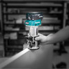 Makita 18V BRUSHLESS Laminate Trimmer Kit - Includes Plunge Base. Tilt Base & MakPac Case - Tool Only