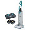 Makita 18Vx2 BRUSHLESS Upright Vacuum Kit - Includes 2 x 5.0Ah Batteries. Dual Port Rapid Charger