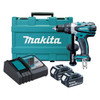 Makita 18V Heavy Duty Driver Drill Kit - Includes 2 x 3.0Ah Batteries. Rapid Charger & Carry Case