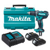 Makita 18V Driver Drill Kit - Includes 2 x 1.5Ah Batteries. Charger & Carry Case