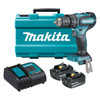 Makita 18V BRUSHLESS Hammer Driver Drill Kit - Includes 2x 3.0Ah Batteries. Charger & Carry Case