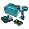 Makita 18V BRUSHLESS 1/2” Impact Wrench Kit - Includes 2 x 5.0Ah Batteries. Rapid Charger & Carry Case