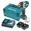 Makita 18V BRUSHLESS 1/2” Detent Pin Impact Wrench. 700Nm - Includes 2 x 5.0Ah Batteries. Rapid Charger & Makpac Case