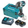 Makita 18V BRUSHLESS 1/2” Impact Wrench. 700Nm - Includes 2 x 5.0Ah Batteries. Rapid Charger & Makpac Case