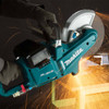 Makita 18Vx2 BRUSHLESS 230mm (9”) Power Cutter Kit - Includes 2 x 6.0Ah Batteries. Dual Port Rapid Charger * Blade not included