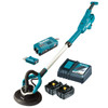 Makita 18V BRUSHLESS AWS 255mm Drywall Sander Kit - Includes: AWS AC Input Adapter. 2x 5.0Ah Batteries & Rapid Charger