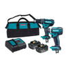 Makita 2 Piece Combo Kit - DHP482Z. DTD152Z. 2 x BL1830B. DC18SD & Carry Bag