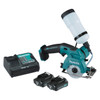 Makita 12V Max 85mm (3-1/4”) Diamond Cutter - Includes 2 x 2.0Ah Batteries & Rapid Charger