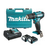 Makita 12V Max Driver Drill Kit - Includes 2 x 1.5Ah Batteries. Charger & Case