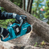 Makita 18v Chainsaw 400mm kit includes 2x 5.0ah batteries and 1x dual charger