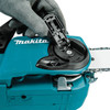 Makita 18v Chainsaw 400mm kit includes 2x 5.0ah batteries and 1x dual charger