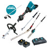 Makita 36V (18V x 2) 5.0Ah Li-Ion Cordless Brushless Multi Function Power Head Combo Kit with Attachments
