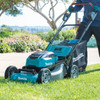 Makita 18Vx2 BRUSHLESS 534mm (21”) Lawn Mower Kit, Heavy Duty Steel Deck - Includes 2 x 6.0Ah Batteries & Dual Port Rapid Charger