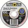 Flexovit A46TBF41 Mega Inox 100x1.6x16 Cutting Disc 100/box