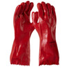Red PVC Chemical Resistant Gloves 35cm