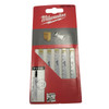 Milwaukee Jigsaw Blades T111C Wood Traditional Cut 5pk