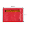 Doculopes ”DOC/PACK SLIP ENCLOSED” 115x165mm Red 1000box