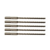 Milwaukee SDS Plus 4 Cut MX4 6.5x160mm Masonary Drill Bit 5pk