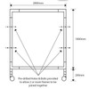 Welding Frame + Curtain Kit H/Duty 1.8x2.0m Green