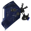 Weldclass Promax 680 Blue Retro Graphic Auto Welding Helmet