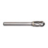 Alpha 3/4x1 Cylindrical Ball Nose Carbide Burr 1/4 Shank Aluminium Cut