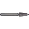 Alpha 1/2x1 Tree Radius Nose Carbide Burr 6" Long