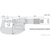 Accud 25-50mm Coolant Proof IP65 Digital Outside Micrometer