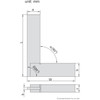 Accud 600mm Wide Base Machinist Square