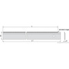 Accud 300mm Straight Edge Ruler