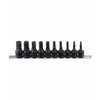 Genius 3/16-3/4 1/2 Dr Inhex Impact Bit Socket Set Imperial 10pce