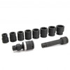 Genius 3/4 Dr 19-36mm C/M Std Impact Socket Set Metric 10pce