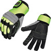Mec Dex Vibe-Pro Hi-Vis Anti-Vibration Gloves Full Index Finger